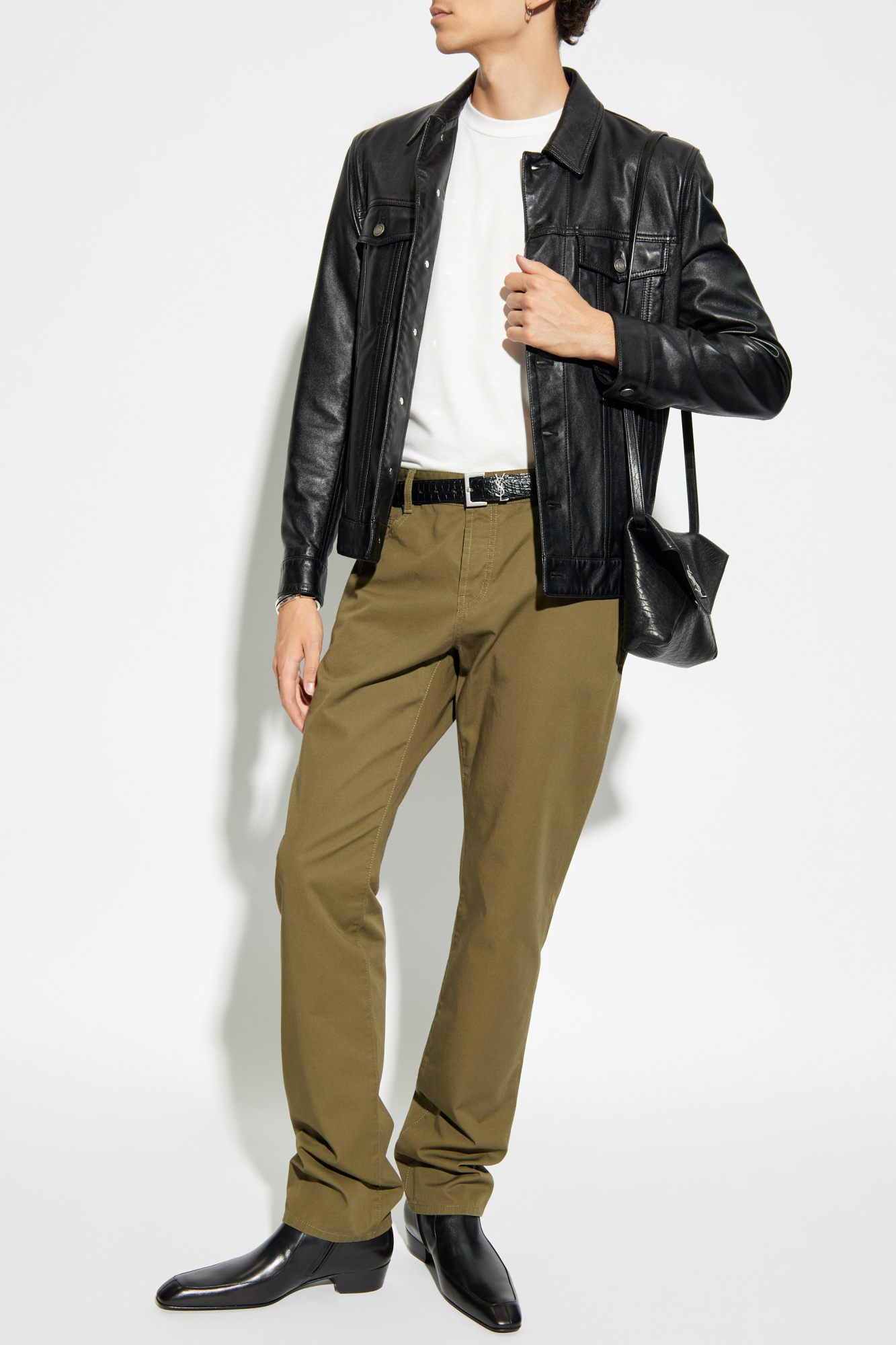 Green Cotton trousers Saint Laurent - Vitkac AS